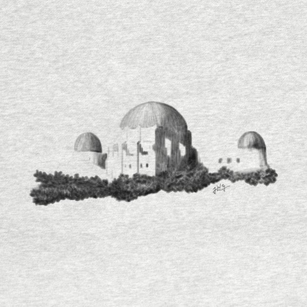 Griffith Observatory Sketch by jwolftees